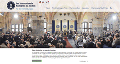 Desktop Screenshot of karlspreis.de